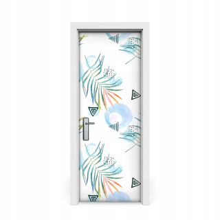 Vzor tropickej dyhy na dverové dvery 75x205