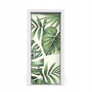 Vzor tropickej dyhy na dverové dvery 85x205