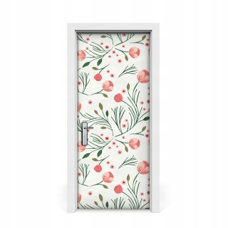 Nálepka na dvere vintage maki 85x205