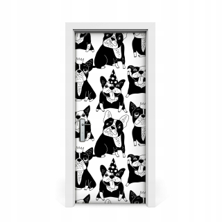 Nálepka na stenu Happy Dogs 85x205