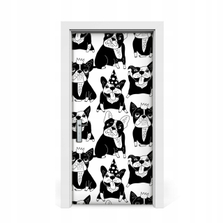 Nálepka na stenu Happy Dogs 95x205