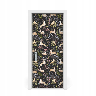 Dvere Sticker Dyher Forest Animals 85x205
