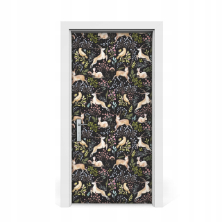 Dvere Sticker Dyher Forest Animals 95x205