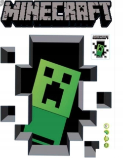 Minecraft Wall Sticker Doprava z PL 3D