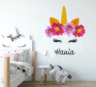 Unicorn Unicorn Wall Sticker s menom!