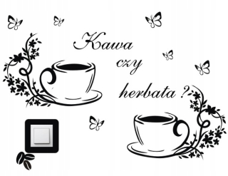 Nálepky na nálepky pre kuchynské steny káva 200x100