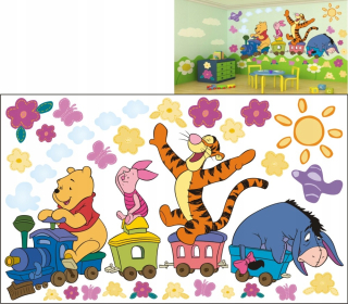 Dekoratívne nálepky pre stenu Winnie the Pooh xxxl