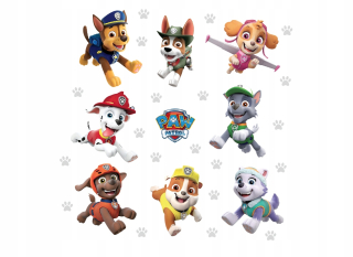 Nástenné nálepky hliadka Paw Patrol Patrol Setxxl