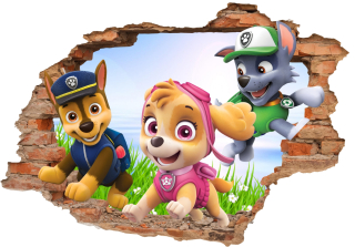 Nálepky na stenu Patrol Patrol 3d 160x110 cm