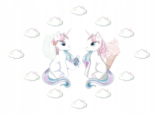Samolepky na stenu pre deti Unicorn