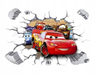 Samolepky na stenu Cars Zygzak Złomek