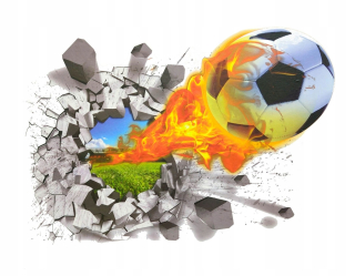 Nálepky na stenu 3D futbal WS-0145
