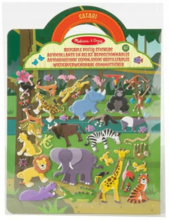 Opakovane použiteľné nálepky konvexné safari