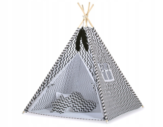 Teepee stan + prívesky z peria ZDARMA - kúzlo Chevron