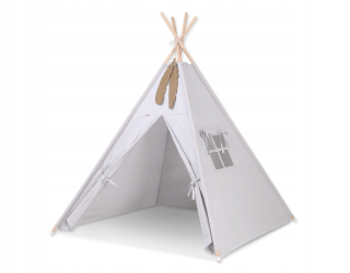 Tipi stan + prívesky zadarmo!- šedá