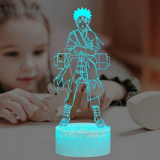 Naruto Uzumaki Night Light Naruto Téma 3D LED