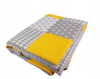 Bedspread pre detskú žltú posteľ 80x160 cm