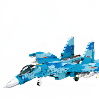 Nový moderný vojnový bojovník SU 27 Flanker Set Model