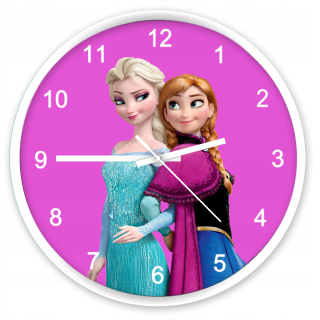 Elsa a Anna Land of Ice Clock