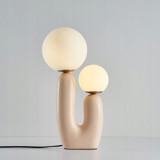 Nordická dizajnérska stolová lampa nové kreatívne sklo LED dióda