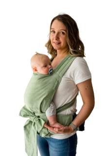 Kavka Handy Baby Carrier: Verde Herringbone