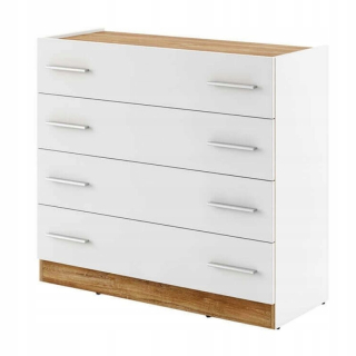 Moderná zásuvka pre spálňový salón 100 cm biely