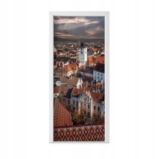Moderné dekoratívne nálepky, strešné vzory City