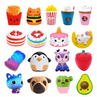 Nové jumbo kawaii popcorn hranolky panda squishy