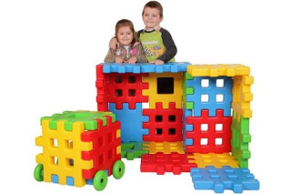 Obrovské mega bloky vzdelávacie doštičky lacné 35x35