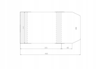 Nastaviteľný kryt 240x395 mm (50 ks), stojan