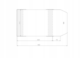 Nastaviteľný kryt 242x400 mm (50 ks), stojan
