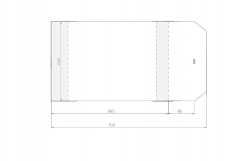 Nastaviteľný kryt 260x465 mm (50 ks), stojan