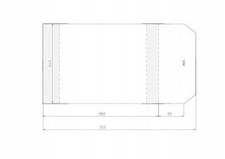 Nastaviteľný kryt 265 x 465 mm (50 ks), stojan