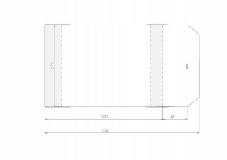 Nastaviteľný kryt 270x470 mm (50 ks), stojan