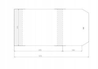 Nastaviteľný kryt 280x520 mm (50 ks), stojan