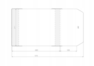 Nastaviteľný kryt 297 x 520 mm (50ks), stojan