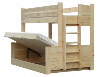 Omega 120x200 poschodová posteľ pre dospelých +150 kg
