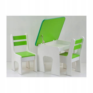 Otvorený stôl pre deti+2 -handle so zásuvkou