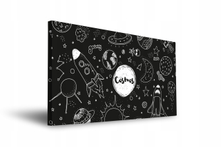 Akustický obrázok na plátne Kosmos 60/120/5 cm