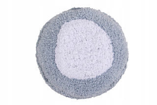 Ø27cm Marshmallow Round Blue Cotton Pouf