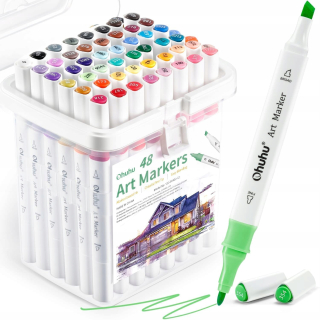 OHUHU Felt -tip Pen 48 farby