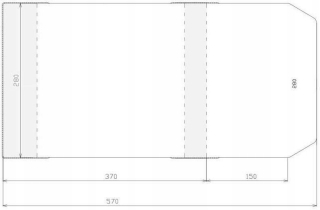 Nastaviteľný kryt 280x520 mm
