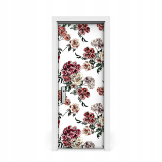 Kvety na nálepku na dýhu v štýle boho 75x205