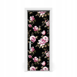 Ruže na nálepku na čierne pozadie 75x205