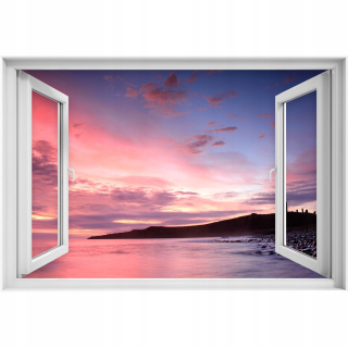 Hrad nálepka na stenu 3D v Anglicku 90x60