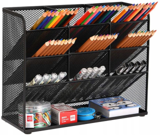 Organizátor stôl, elegantný kovový náradie
