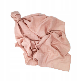 Prepravca, mušelín čierna bavlna 100x100 Pink Lepre