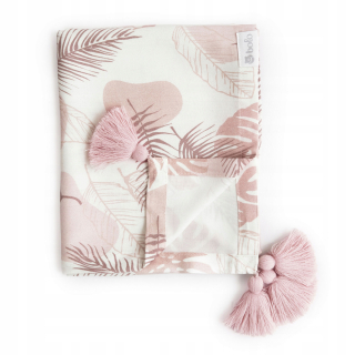Bamboo Swaddle - pekná v ružovej 80x100cm Bolo