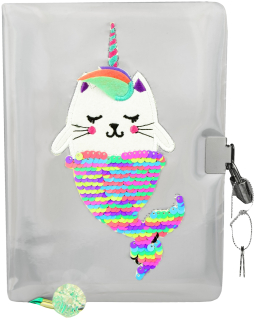 Denník s visiacim zámkom Mermaid Flowin Shimmers 629556