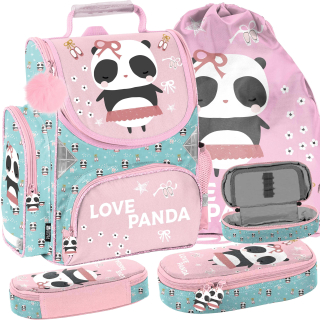 Panda School Bag pre dievča pre dievča medvedíka